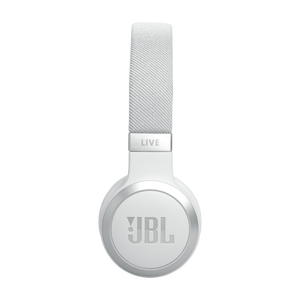 JBL Live 670NC - White - Wireless On-Ear Headphones with True Adaptive Noise Cancelling - Left